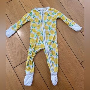 Little Sleepies Lemons Zippy; EUC; 0-3 mo